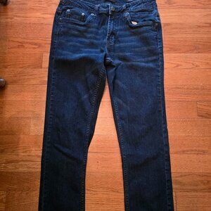Kenneth Cole Slim Fit Blue Denim Jeans in Mens Size Waist 30 Inseam 30